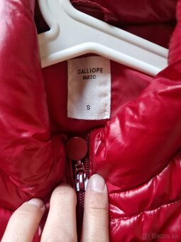 Dámska červená tepla bunda - 2