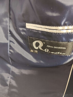 Pánsky tmavomodrý oblek - 52 - 2