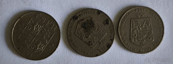Rôzne české mince - 2