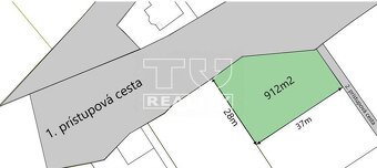 EXKLUZÍVNE-STAVEBNÝ POZEMOK, DOLNÁ TIŽINA, VÝMERA 912m2 - 2