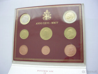 Tretia sada euromincí VATIKAN 2004 pápež Ján Pavol II. č.1 - 2