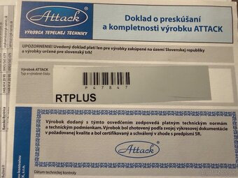 Predám plynový kotol attack - 2