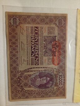 Predám vzácnu 10000 Korona 1918 seria2 - 2