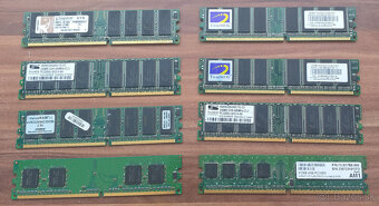 Operačná pamäť SDR a DDR (spolu 21ks) do počítača - 2