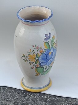 Keramika váza vzácna starožitná F. Kostka, 32cm, Stupava - 2