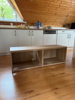 TV skrinka - dub- ikea 120x39,5cm - 2