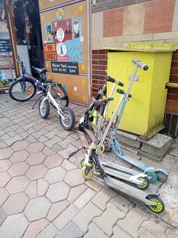 Kolobežka, odrážadlo, bicykel - 2