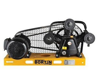 kompresor 3kw 3 piestový 200l 8 Bar + plato 7,5kw - 2