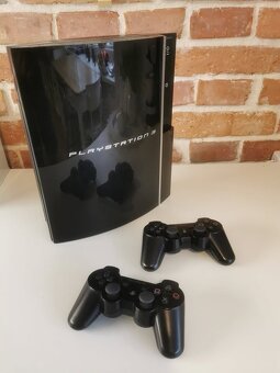 PS3 - Playstation 3 80GB s dvomi ovládačmi - 2