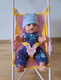 Baby born chlapček + kočík bugina - 2