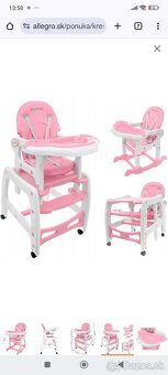 Predám stoličku na kŕmenie 3v1 - 2