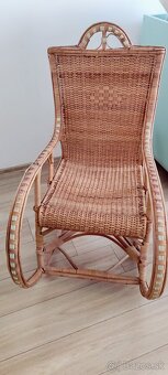 Prútené hojdacie kreslo - 2