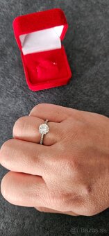 Prsteň swarovski - 2
