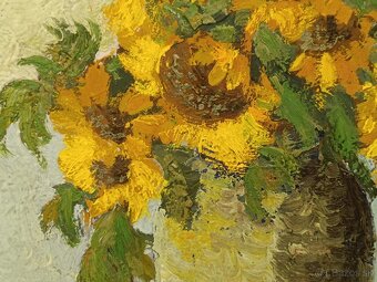 Obraz Otto Zahradník Slunečnice, olej 57x45 - 2