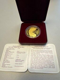 Pamätná zlatá minca v hodnote 10 000 SK - bimiléniu 2000 - 2