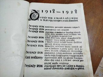ZLATÁ KNIHA SLOVENSKA 1918 – 1928--Kolesár Miloš--1929--Jubi - 2