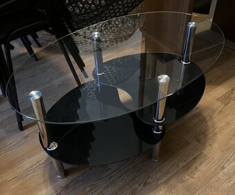 Sklenený konferenčný stolík-moderný dizajn - 2