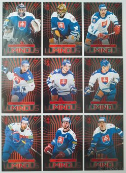 Hokejové kartičky HOKEJOVÉ SLOVENSKO 2024 - LUMINOUS - RED - 2
