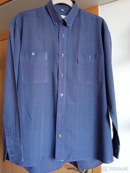 Modrá károvaná košeľa - 2