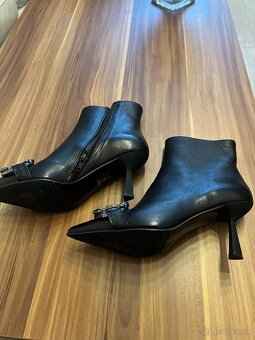 Ovye cierne kozene cizmy - 2