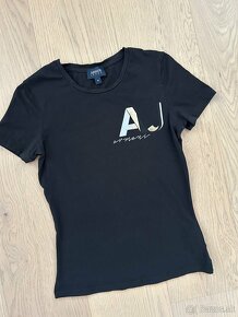 Armani Jeans tričko XS čierne - 2