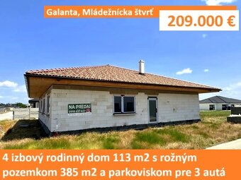 4 izbový rodinný dom 113 m2 s vlastným pozemkom 337 m2 - 2