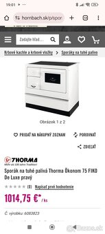Sporak na tuhe paliva Thorma De luxe - 2