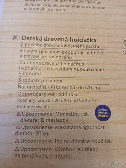 Detská drevená hojdačka - 2