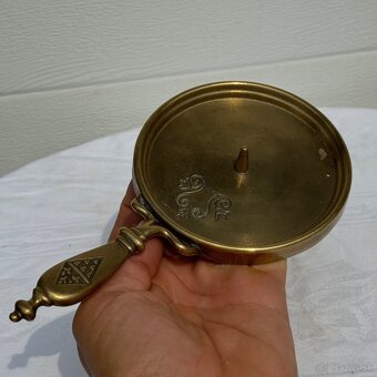 Svietnik mosaz na širokou svíčku - 2