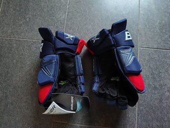 Rukavice BAUER 2X Pro 14" modro/červené - 2