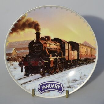 Pre milovníkov VLAKOV - Sada 12 mesiacov - 12 tanierov - 2