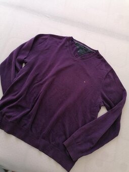 Pansky fialovy sveter TOMMY HILFIGER,L - 2