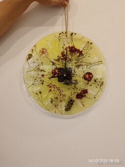 Epoxidove hodiny s jesennym motivom - 2