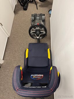 Herná závodná sedačka + volant - 2