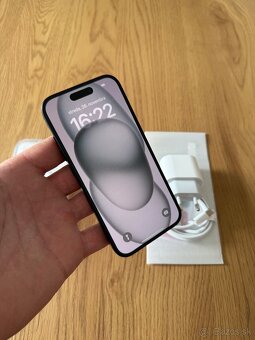 iPhone 15 128 gb Black v záruke + príslušenstvo - 2