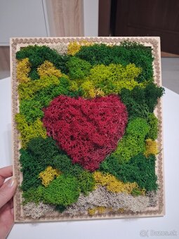 Machový obraz Srdce - 2