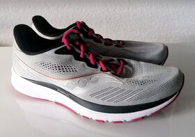 SAUCONY RIDE 14 - FOG/CHERRY PC:119,90EUR Bežecké tenisky - 2