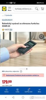 🆕Nový 🆕 Robotický vysávač so stieracou funkciou SSWR A1 ⚠️ - 2