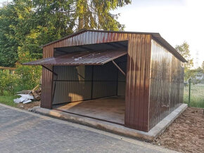 Plechová garáž 4,5x6m - 2
