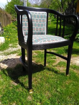 Polokreslo art deco a stolík - 2