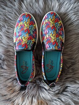 Nové slip on tenisky sketchers poppy heart veľkosť 39 - 2
