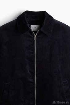 Manšestrová panská bunda H&M, námornícka modrá - veľkosť S - 2