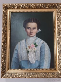 Starý obraz - portrét - 2