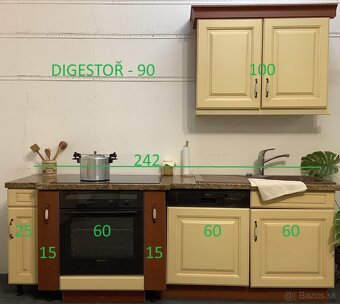 Kuchyňa v krémovej farbe LINA - 2