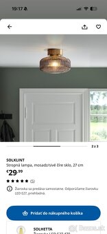 Stropná lampa solklint - 2