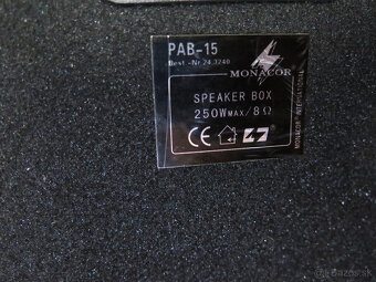 Predám reproboxy Monacor - 2