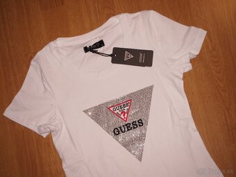 Guess dámske biele tričko M - 2