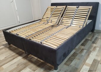 polohovatelna manzelska postel, zn. Blanar, 160x200x43 cm - 2