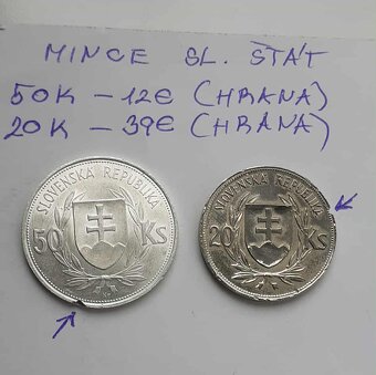 Mince Slovenský štát - 2