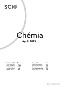 SCIO biológia a chémia - 2